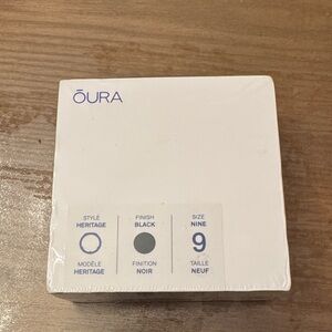 Oura Ring Gen 3 heritage,Black, Size 9